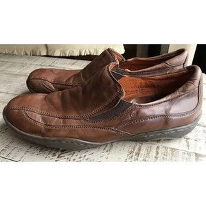 Born Hand Crafted Footwear Loafers Slip On Shoes Mens Brown Leather 13 47.5 M W